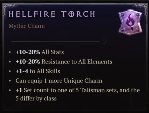 Hellfire Torch — Mythic Charm