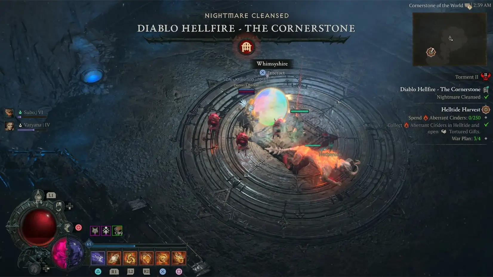 Portál do Whimsyshire po vyčištění nightmare dungeonu